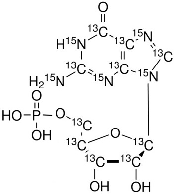 Guanosine 5’-monophosphate-<sup>13</sup>C<sub>10</sub>, <sup>15</sup>N<sub>5</sub> (Li<sub>2</sub> salt)