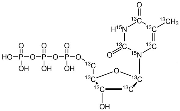 2’-Deoxythymidine 5’-triphosphate-<sup>13</sup>C<sub>9</sub>,<sup>15</sup>N<sub>2</sub> (Li<sub>2</sub> salt)