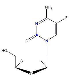 (-)-’-2’,3’-Dideoxy-5-fluoro-3’-thiacytidine, [2-<sup>13</sup>C, 1,3-<sup>15</sup>N<sub>2</sub> 99 atom % <sup>13</sup>C, 98 atom % <sup>15</sup>N<sub>2</sub>]-
