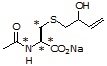 Monohydroxy-3-butenyl-Mercapturic acid-13C-3,15N sodium