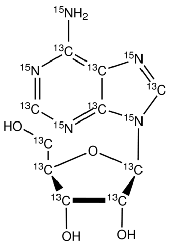 Adenosine-<sup>13</sup>C<sub>10</sub>,<sup>15</sup>N<sub>5</sub>