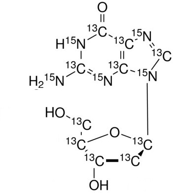 2’-Deoxyguanosine-<sup>13</sup>C<sub>10</sub>,<sup>15</sup>N<sub>5</sub>