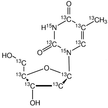 2’-Deoxythymidine-<sup>13</sup>C<sub>10</sub>,<sup>15</sup>N<sub>2</sub>