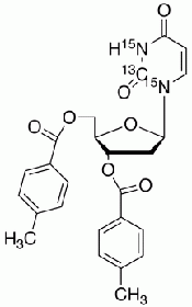 2’-Deoxy-3’,5’-di-O-p-toluoyl-(1,3-<sup>15</sup>N<sub>2</sub>,<sup>13</sup>C)uridine