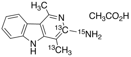 3-Amino-1,4-dimethyl-5h-pyrido[4,3-β]indole-<sup>13</sup>C<sub>2</sub>,<sup>15</sup>N Acetate