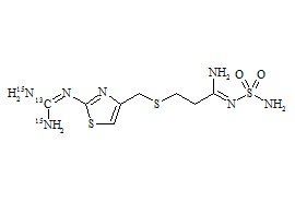 Famotidine-<sup>15</sup>N<sub>2</sub>, <sup>13</sup>C