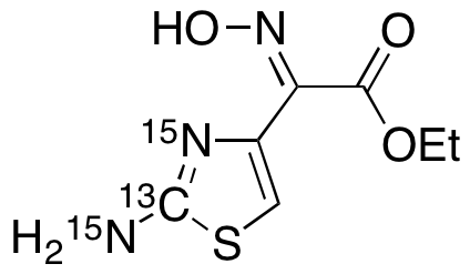 2-(2-Aminothiazole-4-yl)-2-hydroxyiminoacetat<sup>,15N</sup>C,15N<sub>2</sub>