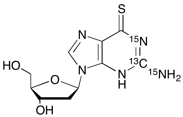 2’-Deoxy-6-thio guanosine-<sup>13</sup>C,15N<sub>2</sub>