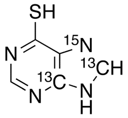1,9-Dihydropurine-<sup>13</sup>C<sub>2</sub>,<sup>15</sup>N-6-thione