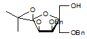 3-O-Benzyl-1-2-O-isoproylidene-4-C-(phenylmethoxy)methyl-β-L-lyxofuranose