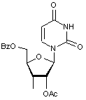 2’-O-Acetyl-5’-O-benzoyl-3’-deoxy-3’-C-methyluridine