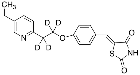 5-[4-[2-(5-Ethyl-2-pyridinyl)-d<sub>4</sub>-ethoxy]phenyl-methylene]-2,4-thiazolidinedione