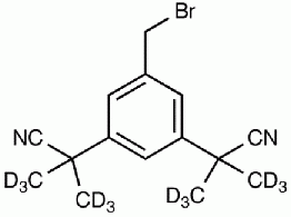 a,a,a’,a’-Tetra-(methyl-d<sub>3</sub>)-5-bromomethyl-1,3-benzenediacetonitrile