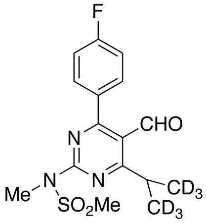N-(4-(4-Fluorophenyl)-5-formyl-6-isopropylpyrimidin-2-yl)-N-methylmethanesulfonamide-d<sub>6</sub>