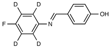 4-[[(p-Fluorophenyl)imino]methyl]phenol-d<sub>4</sub>