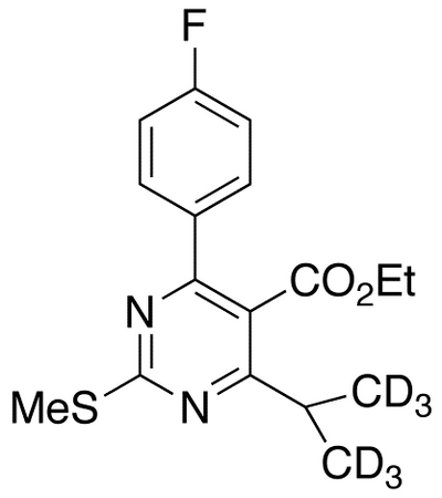 [4-(4-Fluorophenyl)-6-(1-methylethyl)-2-(methylsulfinyl)-5-pyrimidinyl]-ethyl Ester-d<sub>6</sub>