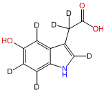 5-Hydroxyindole-2,4,6,7-d<sub>4</sub>-3-acetic-2,2-d<sub>2</sub> Acid