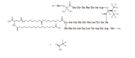 Semaglutide-d<sub>8</sub> tetratrifluoroacetate