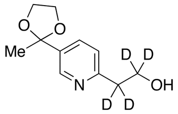5-(2-Methyl-1,3-dioxolan-2-yl)-2-pyridineethanol-d<sub>4</sub>
