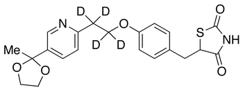5-[4-[2-[5-(2-Methyl-1,3-dioxolan-2-yl)-2-pyridinyl]ethoxy-d<sub>4</sub>]benzyl]-2,4-thiazolidinedione