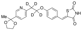 5-[4-[2-[5-(2-Methyl-1,3-dioxolan-2-yl)-2-pyridyl]ethoxy-d<sub>4</sub>]benzylidene]-2,4-thiazolidinedione