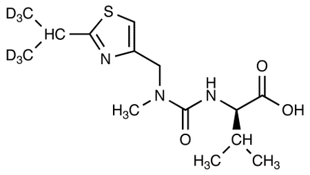 N-[[N-Methyl-N-[(2-isopropyl-1,1,1,3,3,3-d<sub>6</sub>]-4-thiazolyl)methyl)amino]carbonyl-L-valine Carboxylic Acid