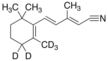 3-Methyl-5-[2,6,6-trimethyl-1-(cyclohexen-d<sub>5</sub>)-1-yl]-penta-2,4-dienenitrile