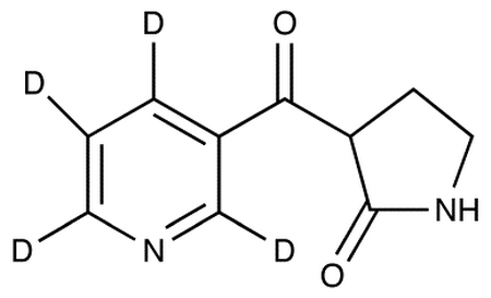 3-(Nicotinoyl-2,4,5,6-d<sub>4</sub>)-2-pyrrolidinone