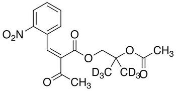 2-(2-Nitrobenzylidene)-3-oxobutanoic Acid 2-Acetoxy-2-methylpropyl Ester-d<sub>6</sub>
