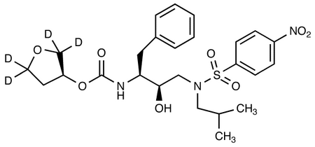 [(1S,2R)-3-[[(4-Nitrophenyl)sulfonyl](2-methylpropyl)amino]-2-hydroxy-1-phenylmethyl)propyl]carbamic Acid, (3S)-Tetrahydro-3-furan-d<sub>4</sub>-yl Ester