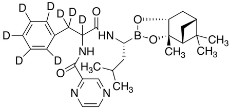 (1R)-(1S,2S,3R,5S)-Pinanediol-N-(N-pyrazinylphenylalaninoyl)-1-amino-3-methylbutane-1-boronate-d<sub>8</sub>