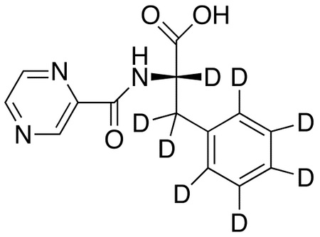 N-Pyrazinylcarbonylphenylalanine-d<sub>8</sub>
