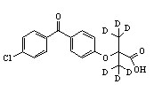 Fenofibric acid-d<sub>6</sub>