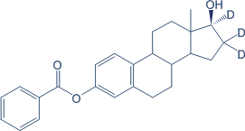 17β-Estradiol-16,16,17-d<sub>3</sub>-3-benzoate