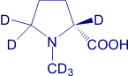 N-Methyl-d<sub>3</sub>-D-proline-2,5,5-d<sub>3</sub>