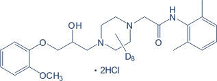 (+/-)-Ranolazine-d<sub>8</sub> DiHCl (piperazine-d<sub>8</sub>)