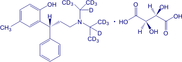(+/-)-Tolterodine-d<sub>14</sub> Tartrate [N,N-di(iso-propyl-d<sub>7</sub>)]