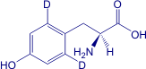 L-4-Hydroxyphenyl-2,6-d<sub>2</sub>-alanine