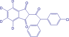 (+/-)-Chlorophacinone-d<sub>4</sub> (indanedione-4,5,6,7-d<sub>4</sub>)