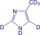 4-Methylimidazole-d<sub>6</sub>