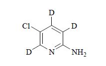 2-Amino-5-chloropyridine-3,4,6-d<sub>3</sub>