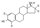 17β-Estradiol-2,4,16,16-d<sub>4</sub>
