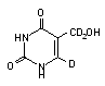 5-(Hydroxymethyl-d<sub>2</sub>)uracil-6-d<sub>1</sub>