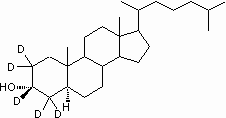 5α-Cholestan-3α-ol-2,2,3β,4,4-d<sub>5</sub>
