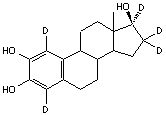 2-Hydroxy-17β-estradiol-1,4,16,16,17-d<sub>5</sub>