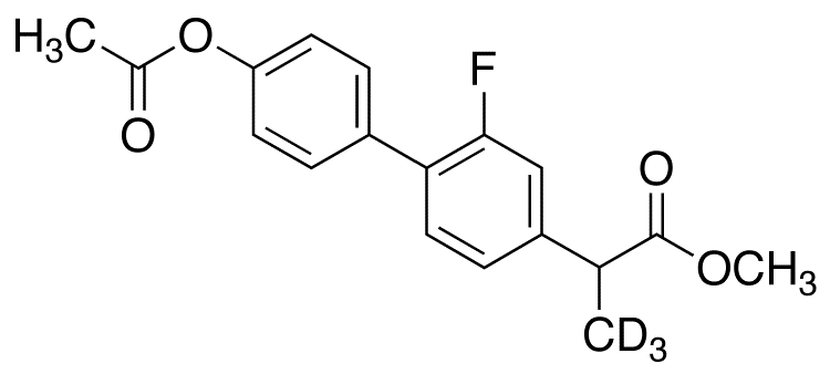 2-(4’-Acetoxy-2-fluoro-biphenyl-4-yl)propionic Acid-d<sub>3</sub> Methyl Ester