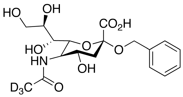 N-Acetyl-2-O-benzyl-α-D-neuraminic Acid-d<sub>3</sub>