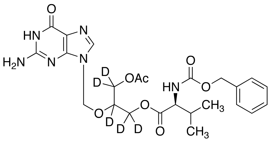 O-Acetyl N-Benzyloxycarbonyl Valganciclovir-d<sub>5</sub>