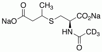 N-(Acetyl-d<sub>3</sub>)-S-(3-carboxy-2-propyl)-L-cysteine Disodium Salt