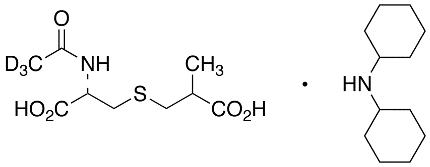 N-(Acetyl-d<sub>3</sub>)-S-(2-carboxypropyl)-L-cysteine Dicyclohexylammonium Salt (Mixture of Diastereomers)